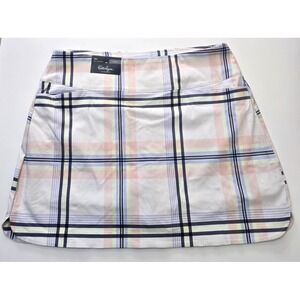 Walter Hagen 17" Sculpt Skort Women's XXL Modern Plaid  Rose Thorn NWT